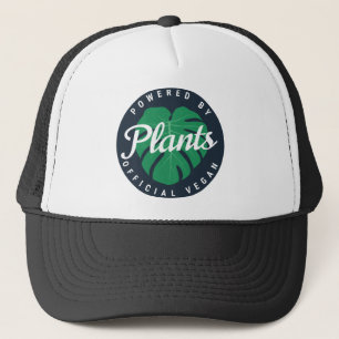 powered by vegan plants trucker hat