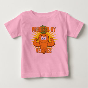 Powered By Veggies Baby T-Shirt