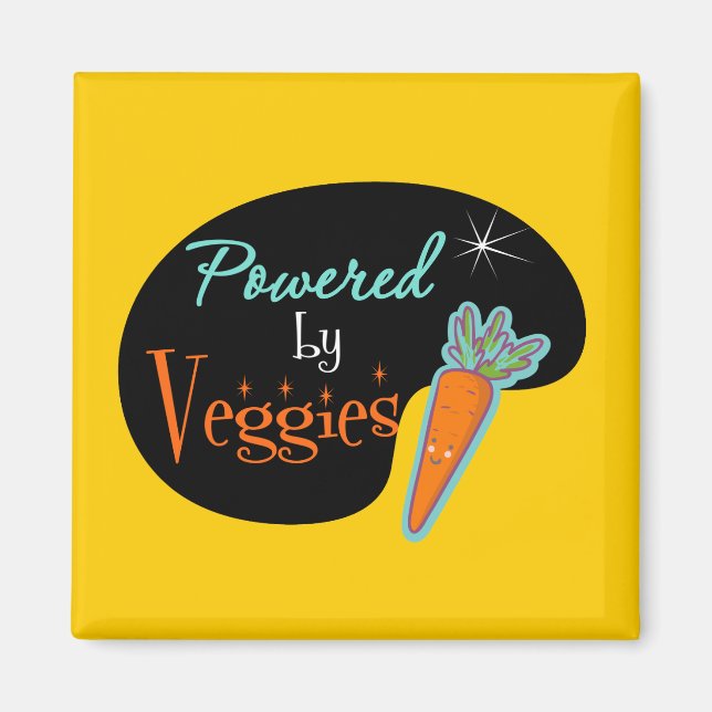 Powered by Veggies Magnet (Front)