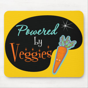 Powered by Veggies Mouse Pad