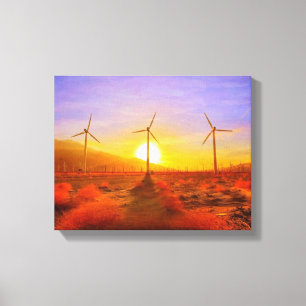 Powered by Wind Canvas Print