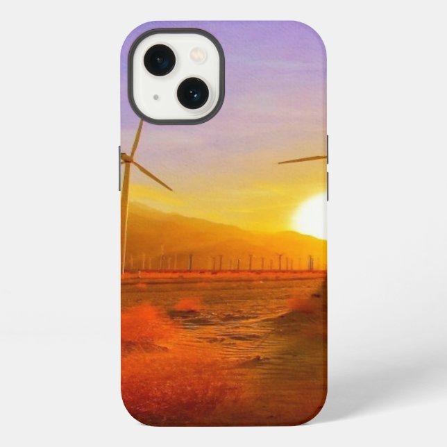 Powered by Wind iPhone Case (Back)