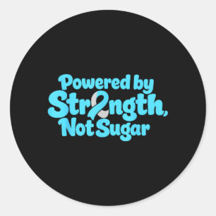 Powered Graphic Classic Round Sticker