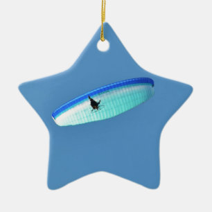 Powered Paraglider Ceramic Ornament