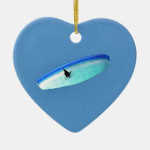 Powered Paraglider Ceramic Ornament