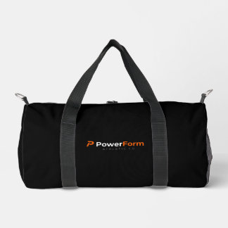 PowerForm Athletic Co. Black Gym Duffle Bag