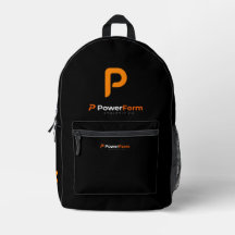 PowerForm Athletic Icon Black Gym Backpack