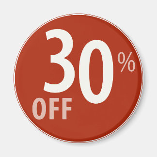 Powerful 30% OFF SALE Sign - Magnets