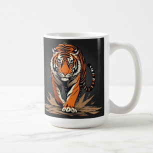 Powerful Charging Tiger Coffee Mug