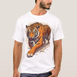Powerful Charging Tiger T-Shirt