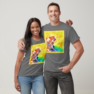 Powerful Cheetah Animal Painting. Buy Now T-Shirt