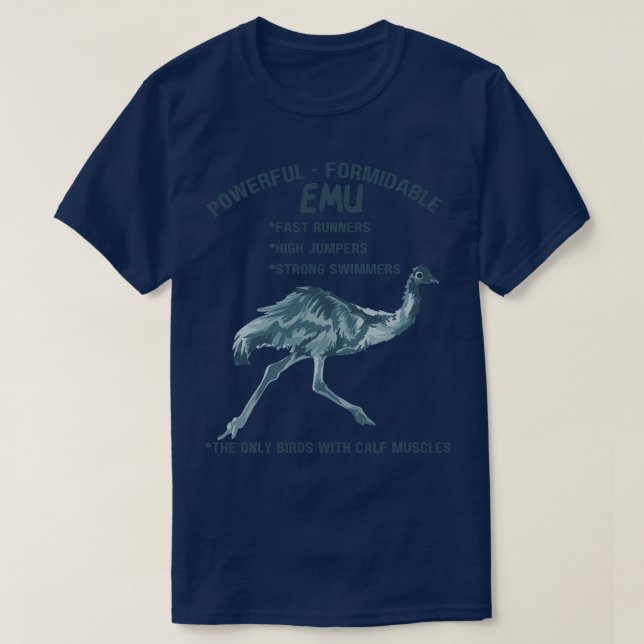 Powerful Formidable Emu T-Shirt (Design Front)