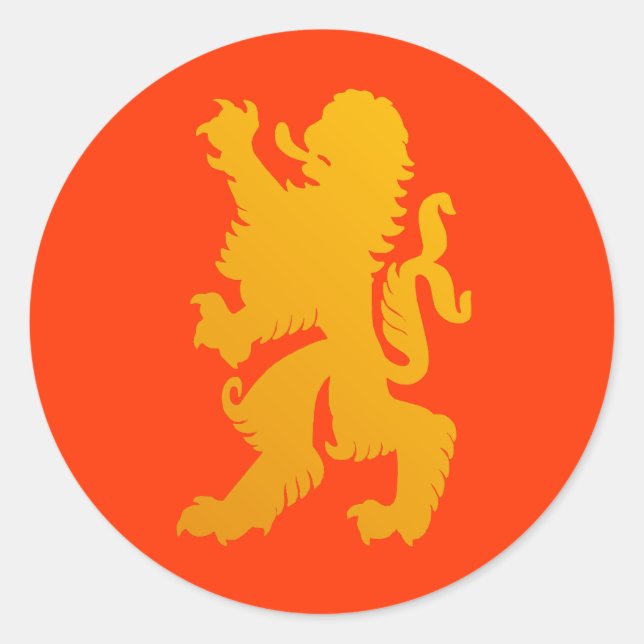 Powerful Lion Sticker (Front)