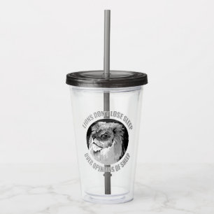 Powerful Lions Strength and Leadership        Acrylic Tumbler