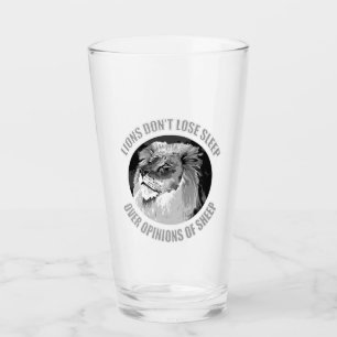Powerful Lions Strength and Leadership Glass