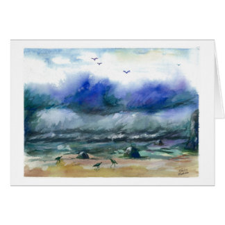 Powerful ocean waves