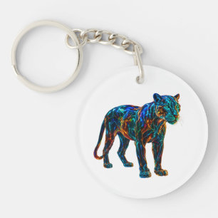 Powerful Panther Art Keychain
