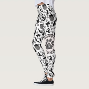 Powerful Position Yoga Stretching Cat  Leggings