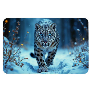 Powerful predator snowy wilderness cold beauty magnet