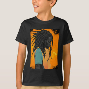 Powerful Proud Black Man Abstract Sticker T-Shirt