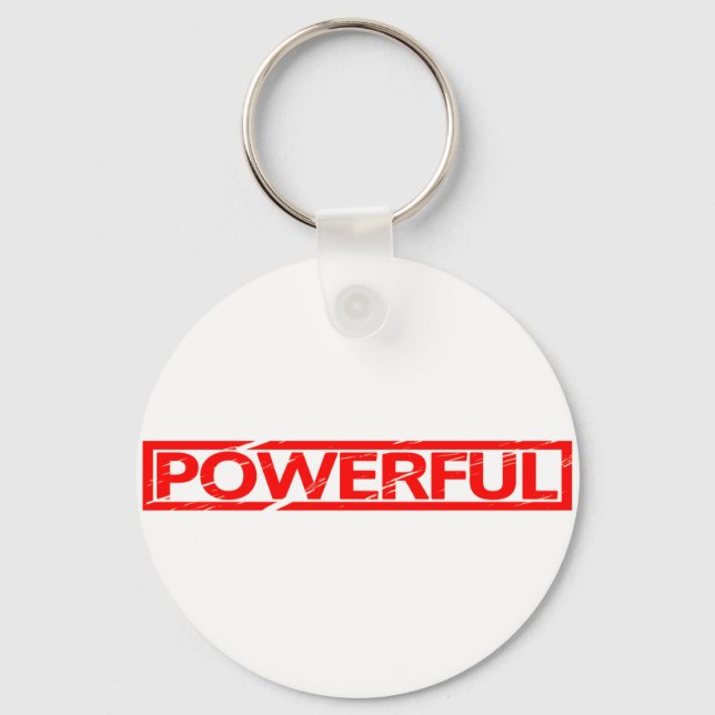Powerful Stamp Keychain (Front)