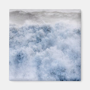 Powerful Stormy Waves In Winter Magnet