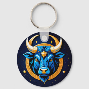 Powerful Taurus Bull For Astrology Lovers Keychain