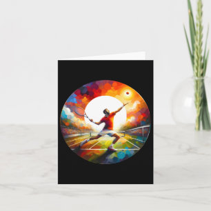 Powerful Tennis Serve – Athlete In Action Design S Card