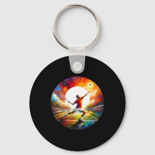 Powerful Tennis Serve – Athlete In Action Design S Keychain