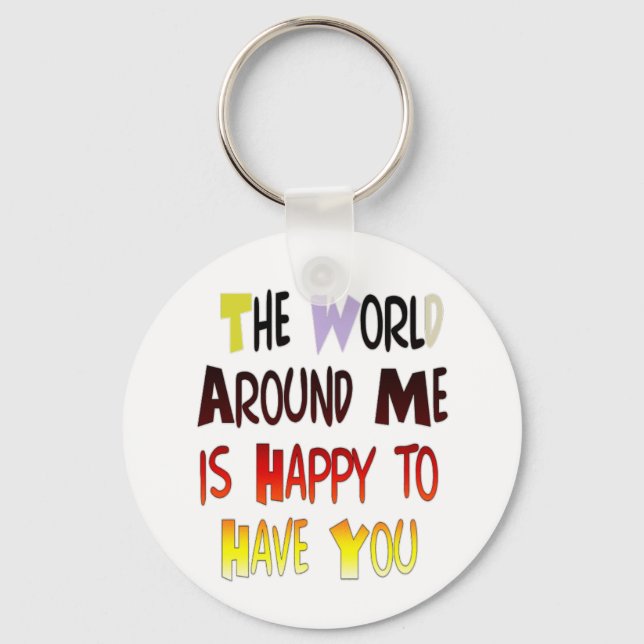 Powerful Welcome Message: A Motivational Quote Keychain (Front)