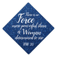 Powerful Woman | Glitter Blue Custom Class Year