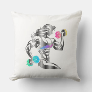 Powerful Woman Throw Pillow