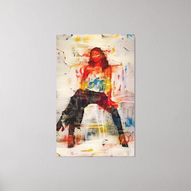 Powerful Women Abstract Silhouette Canvas Art (Front)