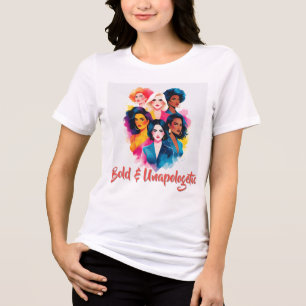Powerful Women Watercolor Art Tri-Blend Shirt
