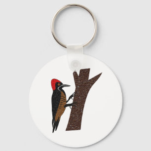 Powerful Woodpecker Keychain