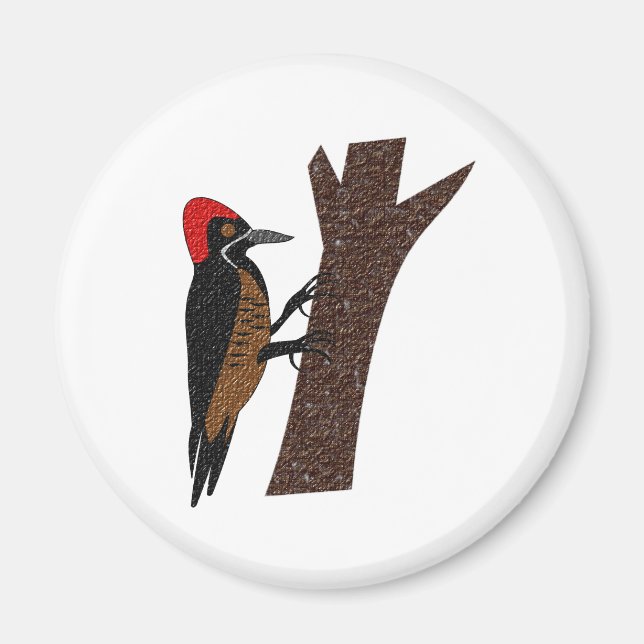 Powerful Woodpecker Magnet (Front)