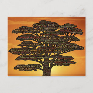 Powerful Words Family Tree Postcard