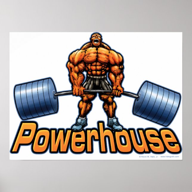 Powerhouse Deadlift Poster (Front)