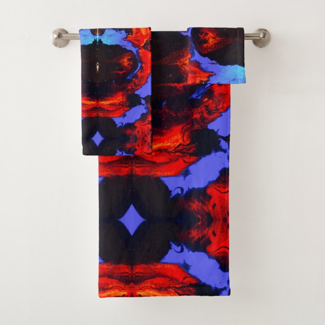 POWERHOUSE NYC ABSTRACT BATH TOWEL SET (Insitu)