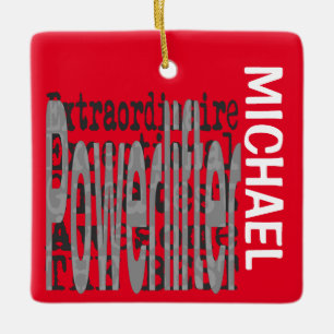 Powerlifter Extraordinaire CUSTOM Ceramic Ornament