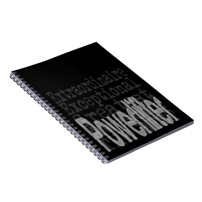 Powerlifter Extraordinaire Notebook (Right Side)