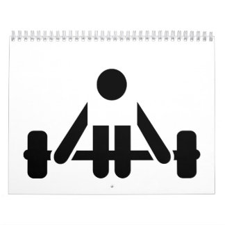 Powerlifting icon calendar