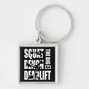 Powerlifting - Squat, Bench, Deadlift Keychain