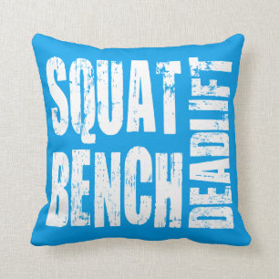 Powerlifting - Squat, Bench, Deadlift Throw Pillow
