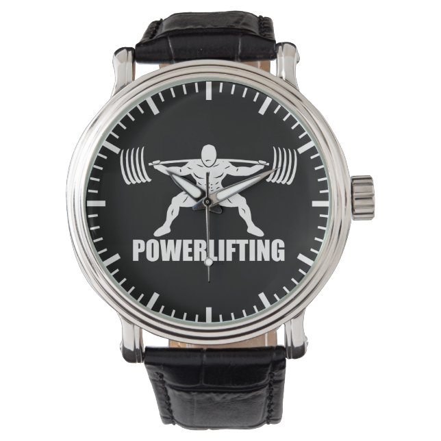 Powerlifting Squat Motivational Watch (Front)