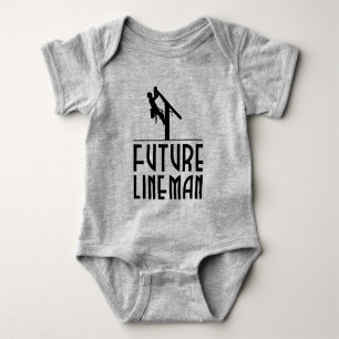 powerline worker Baby - Future lineman Bodysuit