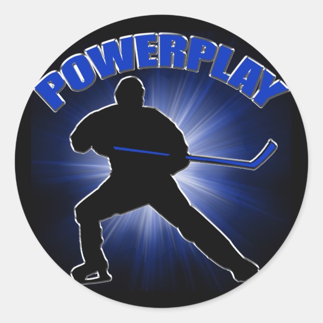 Powerplay Classic Round Sticker (Front)