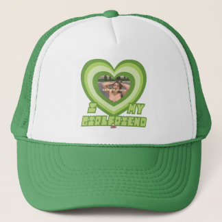 PowerPuff Dingus Green Heart - GIRLFRIEND Trucker Hat