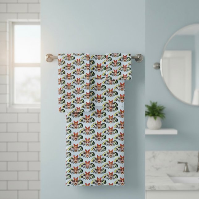 powerpuff girls Bath Towel Set (Créateur téléchargé)