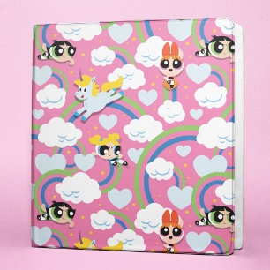 Powerpuff Girls & Donny Rainbow Pattern Binder